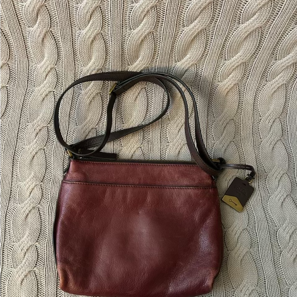 Fossil Women's Brown Crossbody Bag - Picture 5 of 5